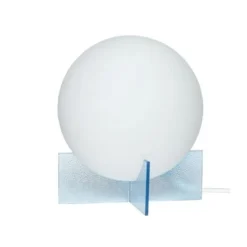 Tafellamp glas - opal/blauw