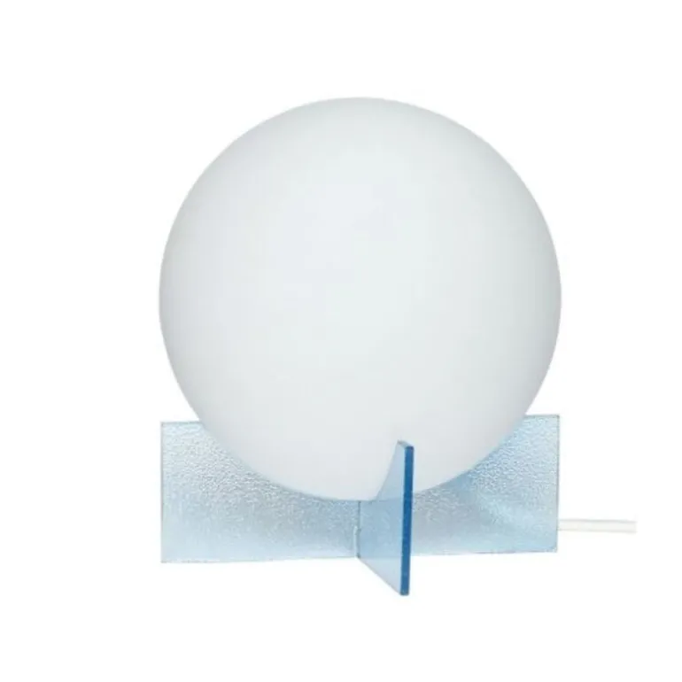 Tafellamp glas - opal/blauw