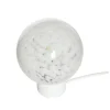 Tafellamp glas/metaal - wit
