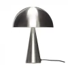 Tafellamp metaal - nikkel ø25xh33cm