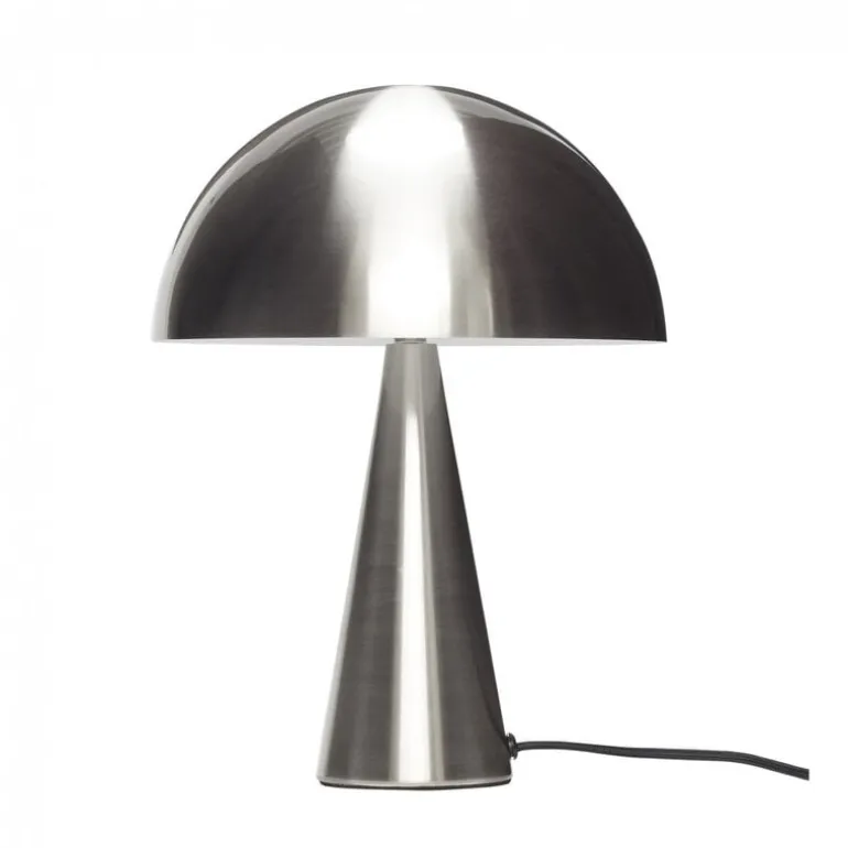 Tafellamp metaal - nikkel ø25xh33cm
