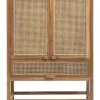 Teak kast met webbing