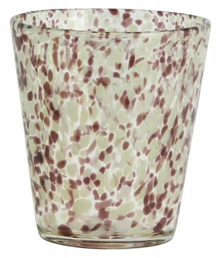 Tepin drinkglazen bruin/groen - set van 6 stuks