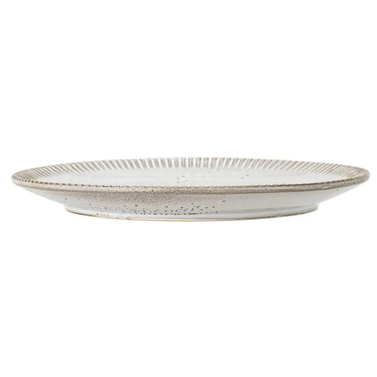 Thea bord grijs - set van 6 stuks Ø27 cm