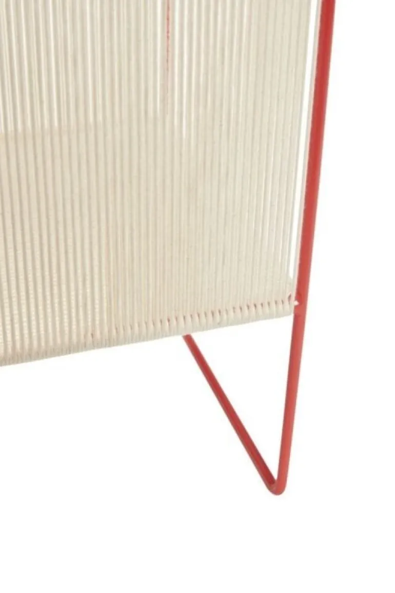 Tijdschrifthouder - naturel/rood