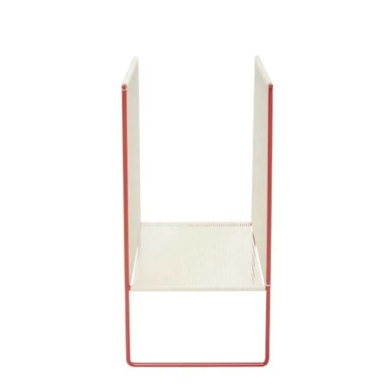 Tijdschrifthouder - naturel/rood