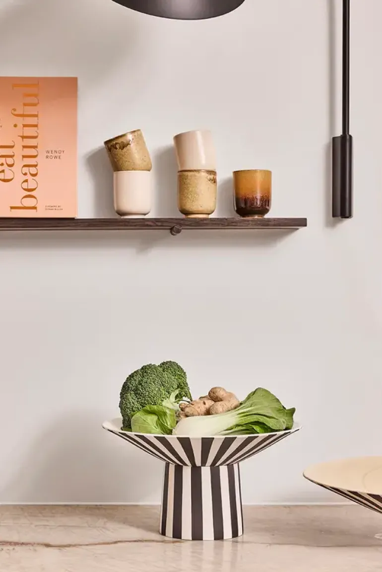Toppu centerpiece schaal high zwart - L301534