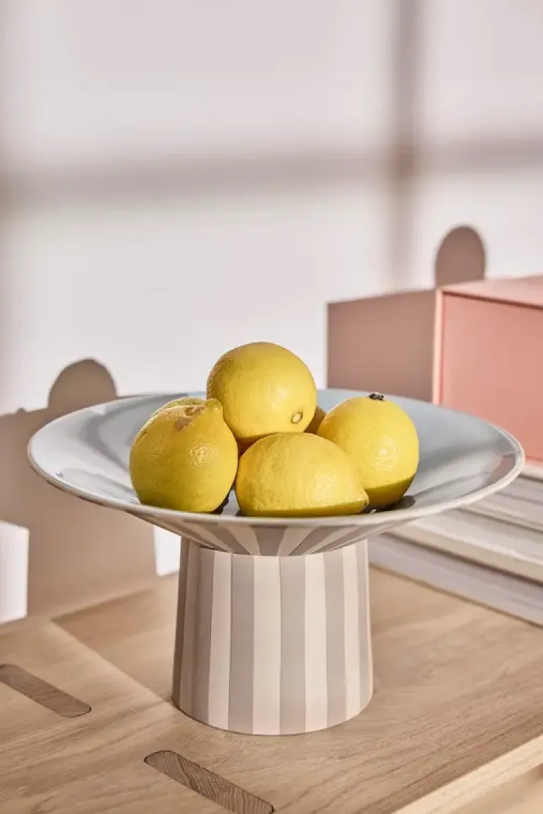 Toppu centerpiece schaal high beige - L301538