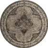 Venus rond vloerkleed grijs - diameter 140cm