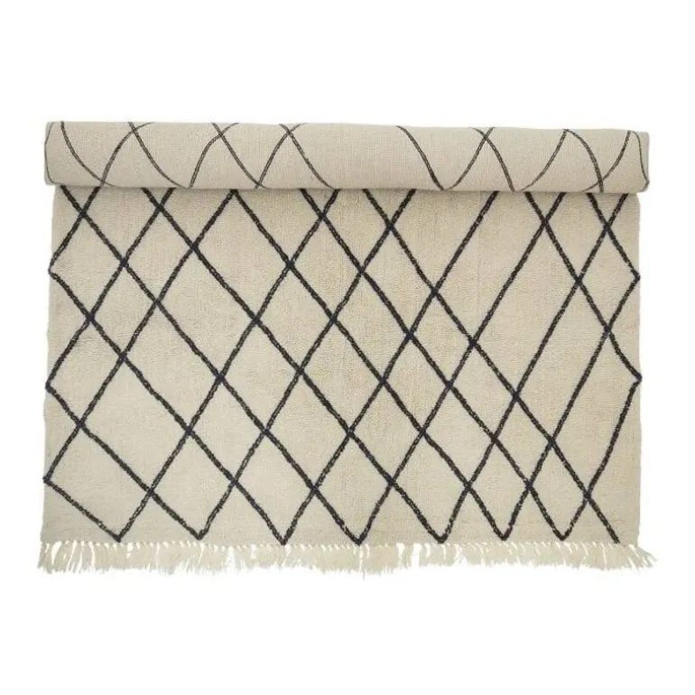 Vloerkleed naturel wol 300x200cm