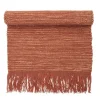 Vloerkleed oranje wol 120x60cm