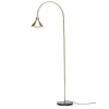 Vloerlamp metaal/marmer - messing