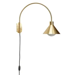 Wandlamp - messing