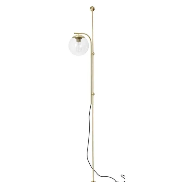 Wandlamp metaal/glas - messing