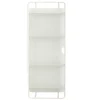 Wandmeubel metaal/glas - wit