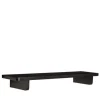 Wandplank eiken fineer - zwart