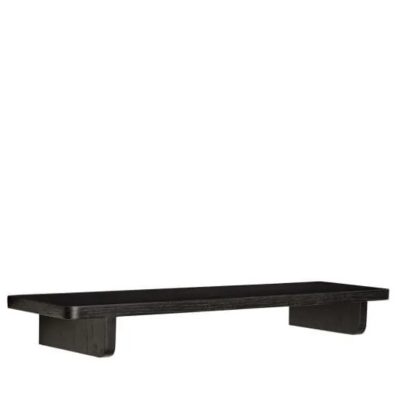 Wandplank eiken fineer - zwart