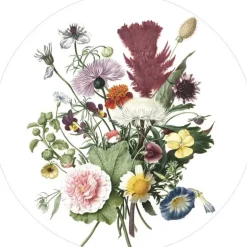 Wilde bloemen behangcirkel SC-062 ø142,5cm