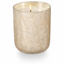 Winter white crackle kaars - 4628033300