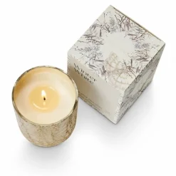 Winter white crackle kaars - 4628033300