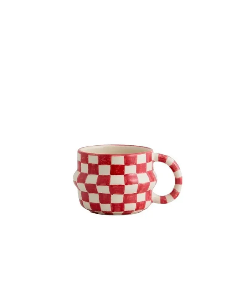 Ysia mokken rood/ivoor set van 4 stuks - 6572